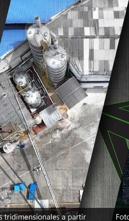 Planta industrial capturada desde una perspectiva aérea